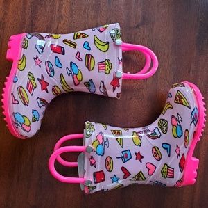 Capelli NY Toddler Girls Rain Boots 4/5 NIB